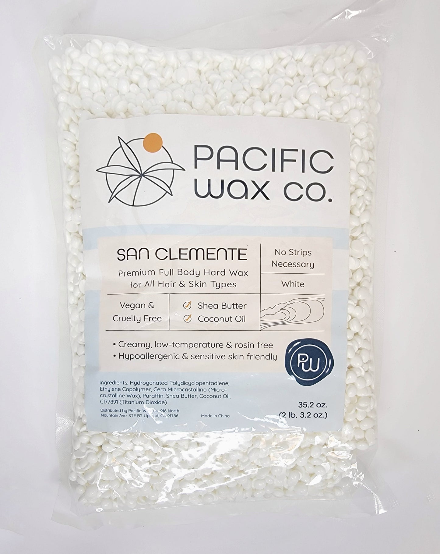 San Clemente Coconut Hard Wax 11lbs